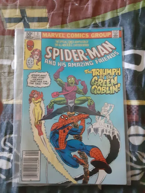 SPIDER-MAN and His Amazing Friends #1 MARVEL 1981 VF 8.0 Green Goblin TV series!