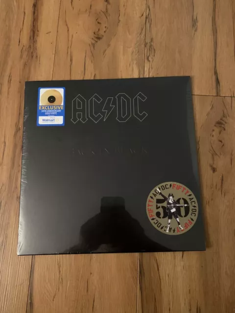 AC/DC Back In Black Limited Edition 50th Anniversary Gold Vinyl Record LP Sealed