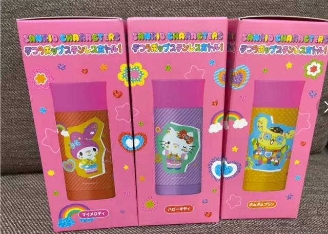 Juego de botellas de acero inoxidable Sanrio Characters Decorapop 2023