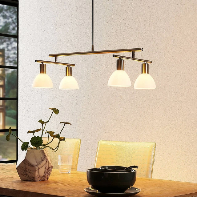 Lindby Pendelleuchte 'Kordelia' (Modern) in Alu aus Metall u.a. für Wohnzimmer &