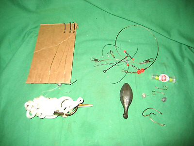#2109* - Assortment Of Fishing Tackle - Hooks, Weights, Crappie Rig, Stringer