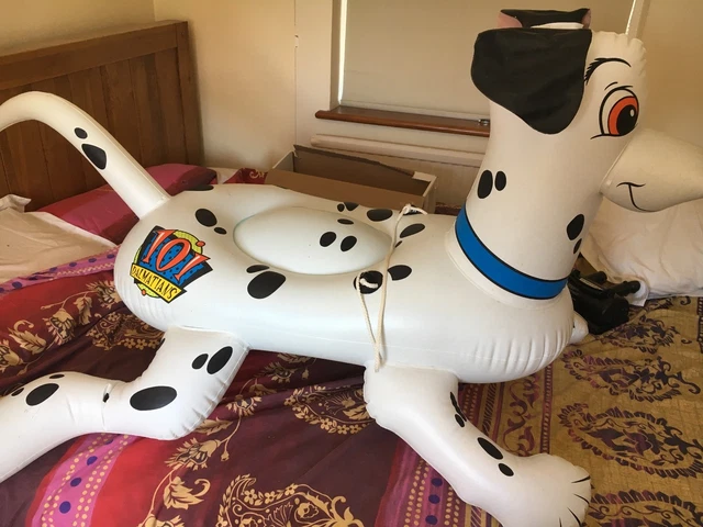 RARE INFLATABLE DISNEY 101 Dalmatians Pongo ride on pool toy vintage £ ...