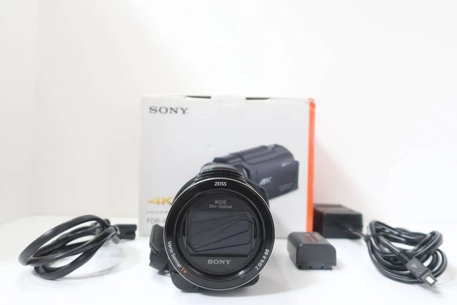 SONY FDR-AX40 BROWN 4K Video Camera Handycam 20x Zoom Tested w