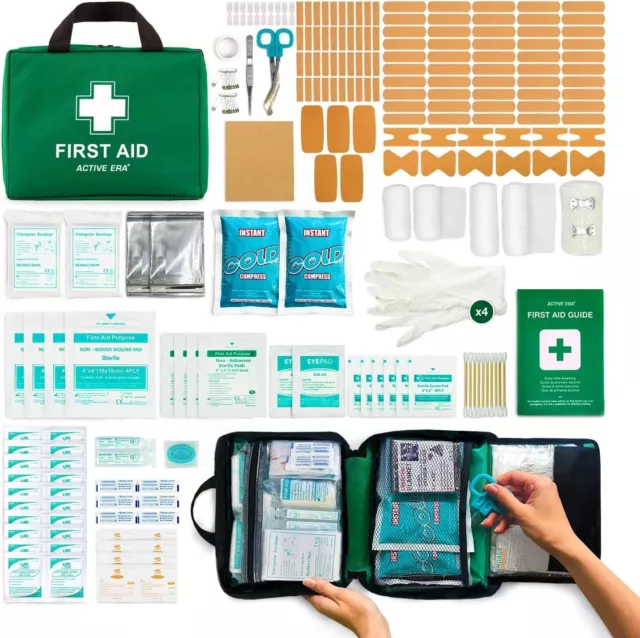 220 Piece First Aid Kit Bag Medical Emergency Kit. Travel Home Car Workplace