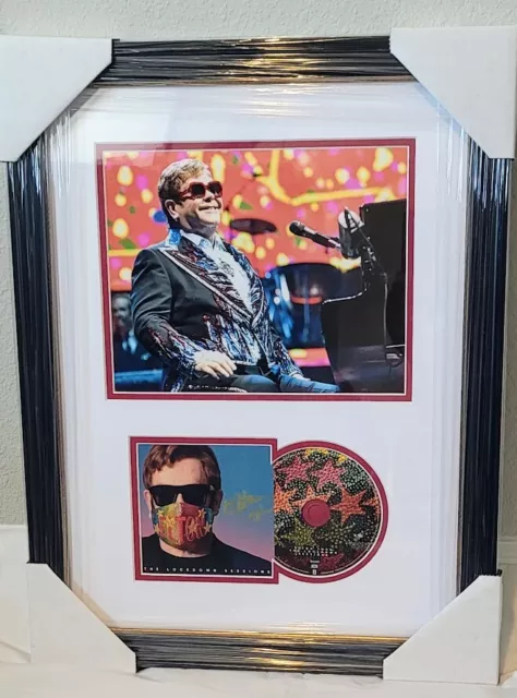 Elton John signed autographed CD  Framed JSA Letter of Authenticity Lockdown