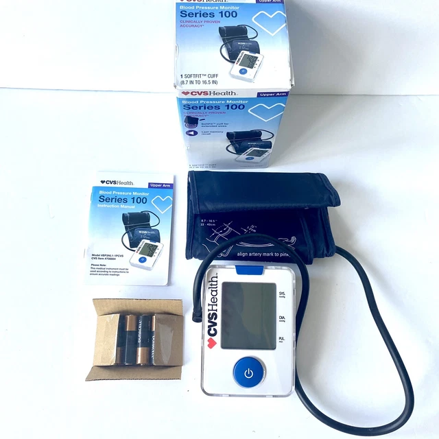 CVS HEALTH UPPER Arm Series 100 Digital Blood Pressure Monitor Soffit