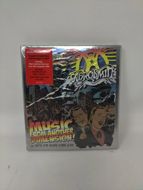 Music From Another Dimension! By Aerosmith 2 Audio CD + DVD Set New Sealed