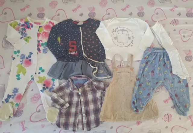 *F*A*B* Amazing baby girl clothes bundle 9-12 months* Joules *Next etc