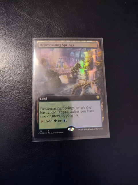 Rejuvenating Springs (Extended Art) NM Foil English Commander Legends MTG