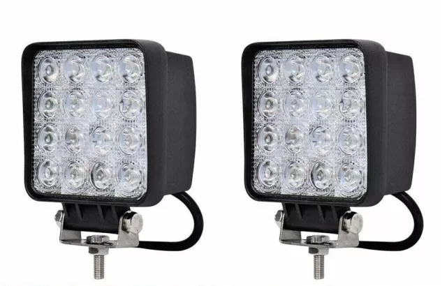 2X 48W Watt Led Luce Faro Supplementare 24V Da Lavoro Faretto Auto Barca Camion