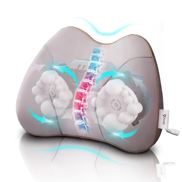 ARONT Lumbar Back Support Massage Pillow for Office Chair Cushion,Support Pil...