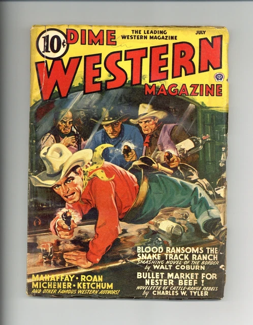 Dime Western Magazine Pulp Jul 1941 Vol. 30 #3 GD