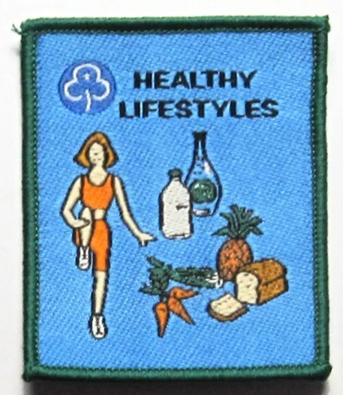 Girl Guide Interest Badge - Healthy Lifestyles - 2002-2013 - (new logo) New