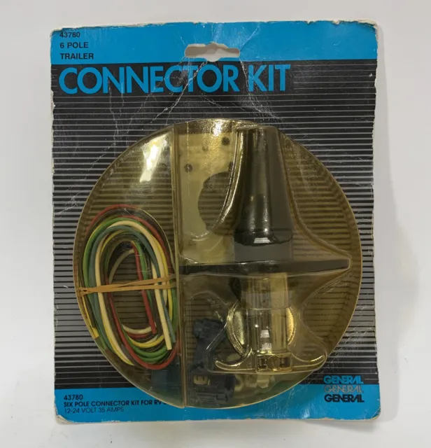General 43780 six pole connector kit for RV's 12-24 Volt 35 AMPS (423)