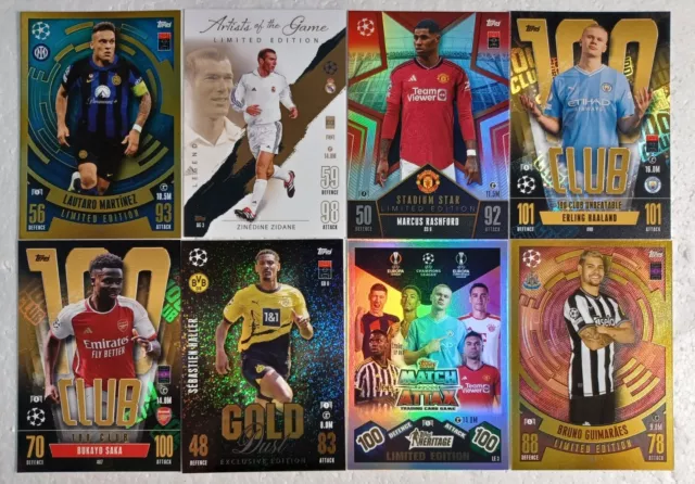 Topps - Match Attax 2023/24 UEFA 100 Club / Limited Edition Card Singles