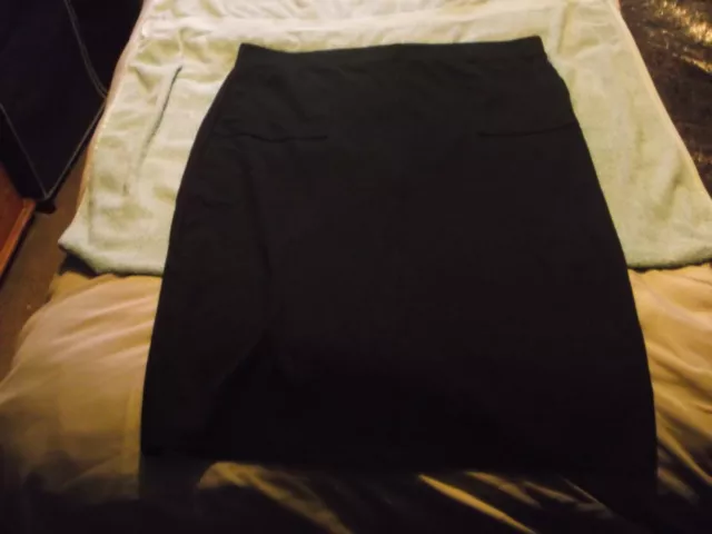 Black Skirt with Back Split...Size 20