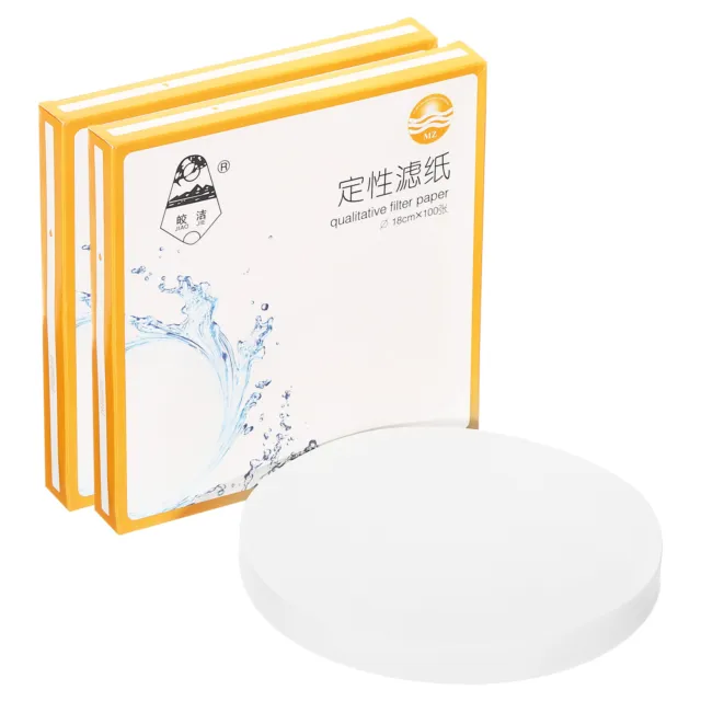 200Pcs 18cm Qualitative Filter Paper Circles, Medium Speed Round Lab Paper