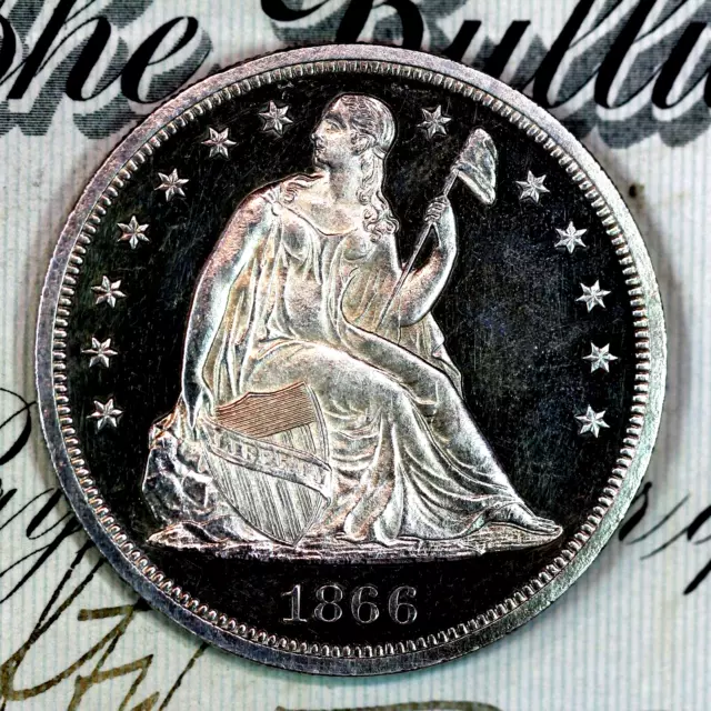 * 1866 Ultra Dmpl * Superb+ Gem Bu Seated Liberty Dollar * Original Collection