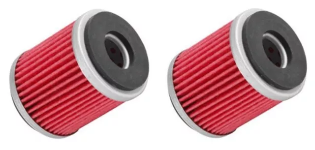 TWO (2) OIL FILTERS for Yamaha WR250F 2003 to 2018 | WR250X 2008 to 2011 | WR250
