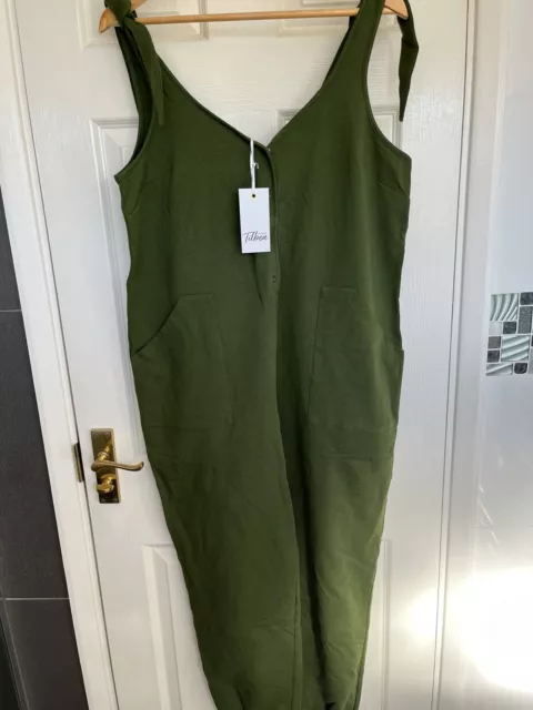 Tilbea London Fern Maternity Jumpsuit In Green. Large (UK 14). BNWT. RRP £75