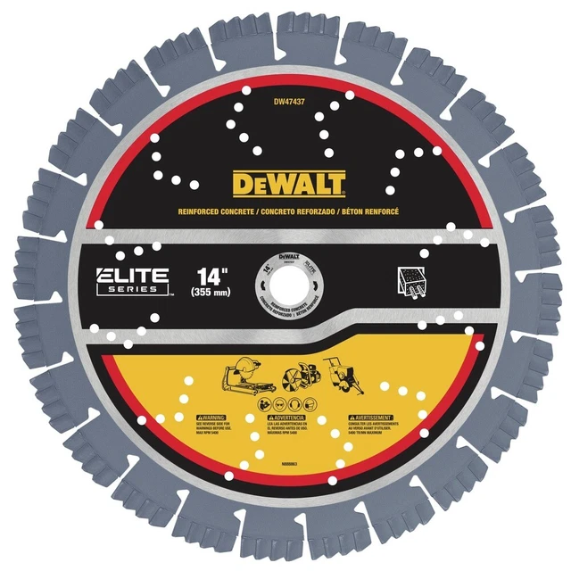DeWalt DW47437 14 in. XP7 Reinforced Concrete Segmented Diamond Blade New
