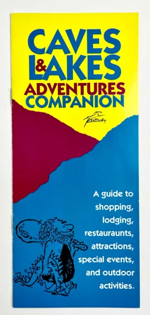 1990s Cave City KY Lakes Adventure VTG Tourist Guide Shopping Lodging Camps