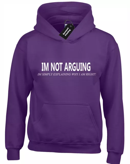 Im Not Arguing Hoody Hoodie Funny Big Bang New Design Science Theory Sheldon