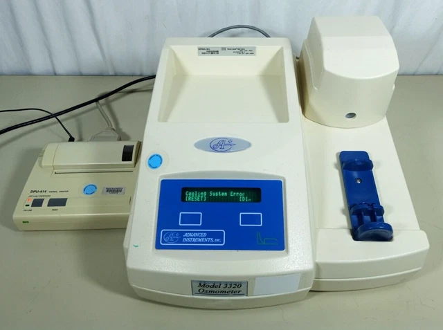 ADVANCED INSTRUMENTS MODEL 3320 Micro Osmometer Single Sample w/DPU-414 ...