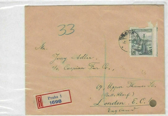 czechosloviakia  1939  stamps cover  Ref 8518