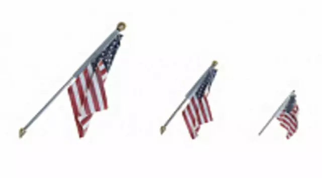 New Woodland Scenics N Scale Wall Mount Small US Flag JP5953