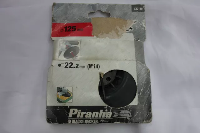 Black & Decker Piranha X32110 FLEXON Sanding Plate 125 Mm M14  (BinX)