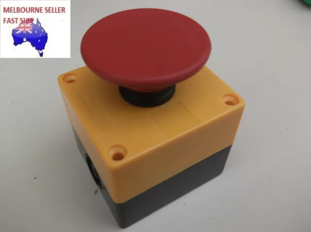 60mm MUSHROOM HEAD  EMERGENCY STOP PUSHBUTTON SWITCH IP65, XB2-ES642E