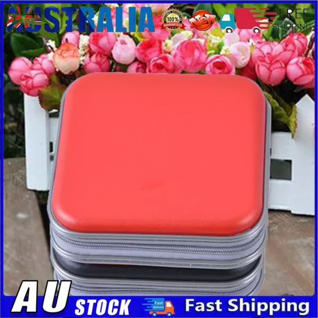 40pcs Capacity Disc CD DVD Wallet Storage Organizer Case Holder(Red)