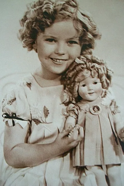 1930-40's Shirley Temple Fotocard, Movie Star; Ludlow Sales NY Publisher 6"x4.4"