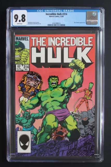 INCREDIBLE HULK #314 JOHN BYRNE Begin 1985 Samson Abomination Juggernaut CGC 9.8