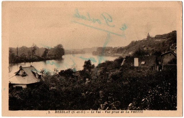 CPA 95 - HERBLAY (Val d'Oise) - 2. le Val. Vue prise de La Frette