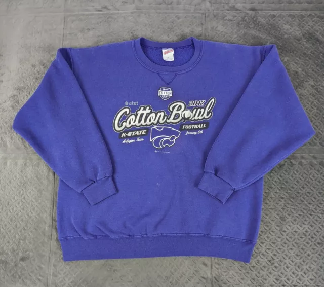 Kansas State Wildcats Sweater Football Soffe Men XL 2012 Cotton Bowl