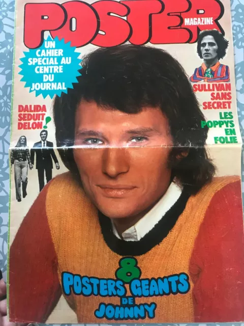 Poster Magazine 17 02/1973 J Hallyday dalida Sullivan 20/752