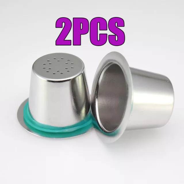 Stainless Steel Refillable&Reusable Coffee Filter Capsule Pod Cups for Nespresso