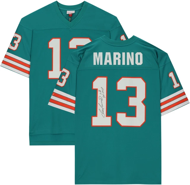 Dan Marino Miami Dolphins Signed Aqua M&N Replica Jersey & "84 NFL MVP" Insc