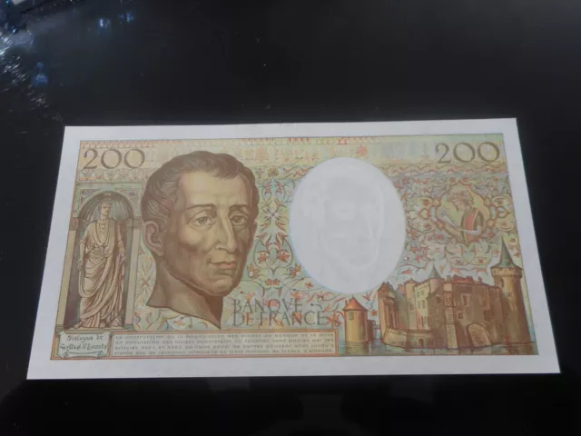 billet de 200 francs MONTESQUIEU année 1994 état NEUF UNC type modifié 2