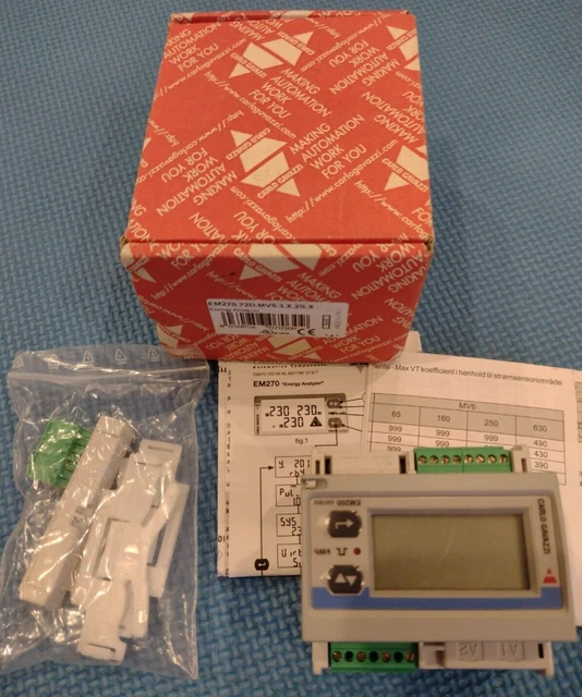 LCD Display Energy Meter  240V DIN Rail Mount