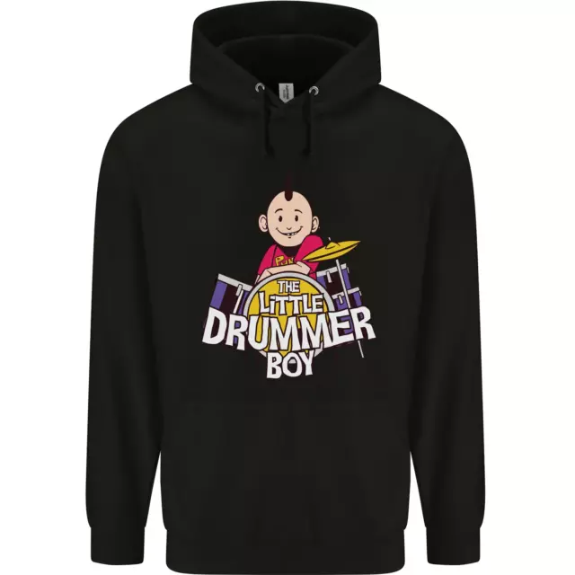 Felpa con cappuccio The Little Drummer Boy divertente batteria da uomo 80% cotone