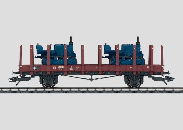 SPUR H0 MÄRKLIN 46363 Rungenwagen mit Zugmaschine Lanz Bulldog-Raupe in ...