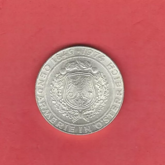 50 Schilling 1974 - 150 Jahre Gendarmerie in Österreich, Silber 0,640