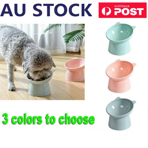 Dog Cat Pet Elevated Bowl Feeder Food Water Raised Lifted Stand Bowls