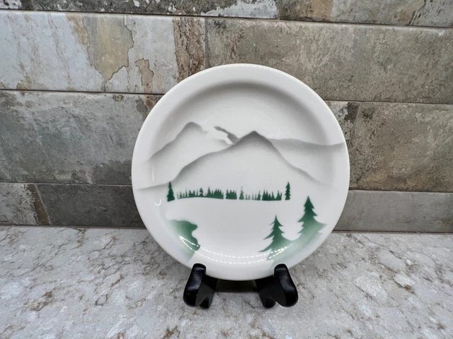 Great Northern Railway Glory Of The West Railroad  Syracuse China Bread Plate