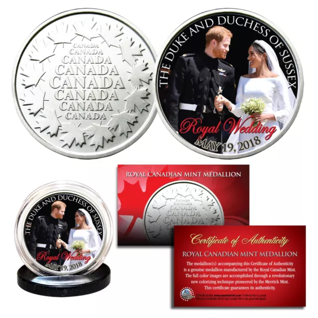 PRINCE HARRY & MEGHAN MARKLE Official Look of Love Royal Wedding RCM Coin