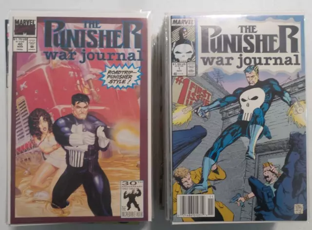 The Punisher War Journal (1988) Near Complete Run 1-80 Only Missing 72 Wolverine