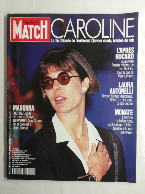 N1341 Magazine Paris-Match N°2190 16 mai 1991 Caroline, Madonna exclusif